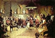 Johann Zoffany the founders of the royal academy of arts oil